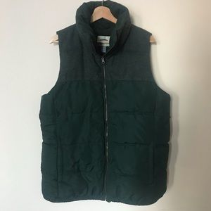 Old Navy XL Tall Puffer Vest in Dark Green